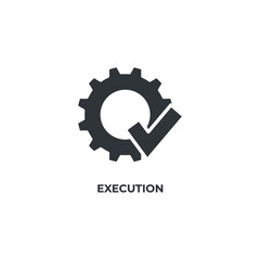 execution vector icon. filled flat sign for mobile concept and web design. Symbol, logo illustration. Vector graphics