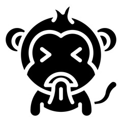 VOMITING glyph icon,linear,outline,graphic,illustration