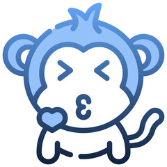 KISS Gradient icon,linear,outline,graphic,illustration