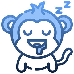SLEEPING Gradient icon,linear,outline,graphic,illustration