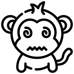 DIZZY line icon,linear,outline,graphic,illustration