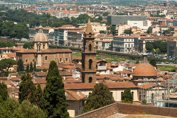 Fototapeta premium Italia. Toscana, Firenze, la città vista dal Forte di Belvedere.