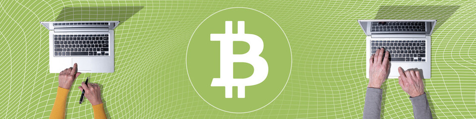 Obraz premium Concept of bitcoin