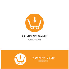 basket shop logo and symbol