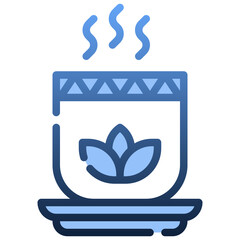 GREEN TEA Gradient icon,linear,outline,graphic,illustration