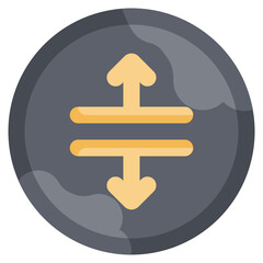 Obraz premium TEXT HEIGHT flat icon,linear,outline,graphic,illustration