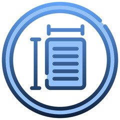 PAPER SIZE Gradient icon,linear,outline,graphic,illustration