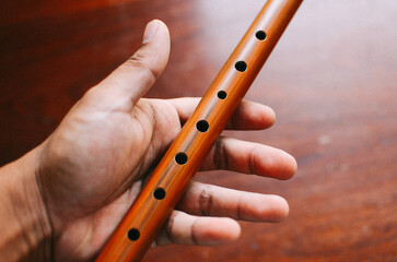 vintage wooden flute © Phoomin