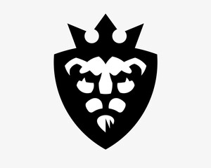 Lion modern logo, heraldic emblem design editable for your business. Lion vector illustration.