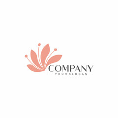 Spa business logo lotus icon design