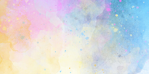 pink and purple sweet candy valentines wet wash splash watercolor background digital painting
