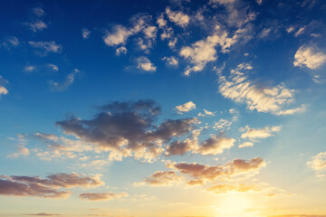 Fototapeta Sunset sky obraz