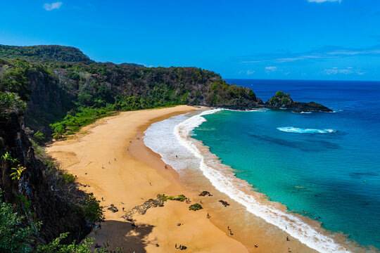 World famous Sancho Beach, Fernando de Noronha, UNESCO World Heritage Site, Brazil