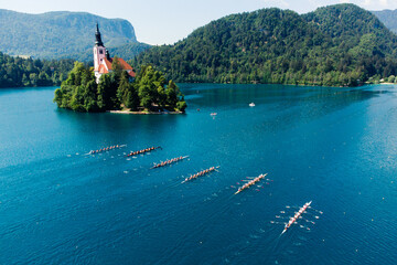 Regatta on Lake Bled