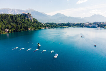 Regatta on Lake Bled