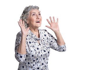 portrait of beautiful senior woman