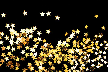 Golden Christmas stars