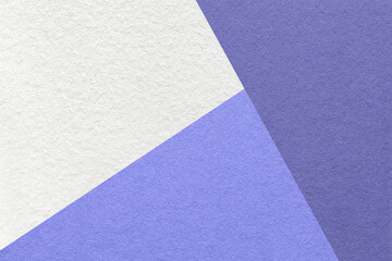 Fototapeta na wymiar Texture of craft white, blue and violet shade color paper background, macro. Structure of abstract very peri cardboard