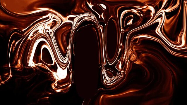 Abstract chocolate color oily background motion video