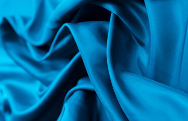 blue fabric texture background, abstract, closeup texture of cloth