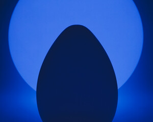 Glowing oval shaped orb, spherical orb in background