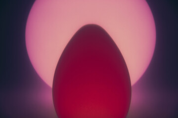 Glowing oval shaped orb, spherical orb in background