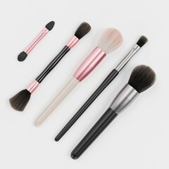 Realistic 3D Render of Makeup Brushes