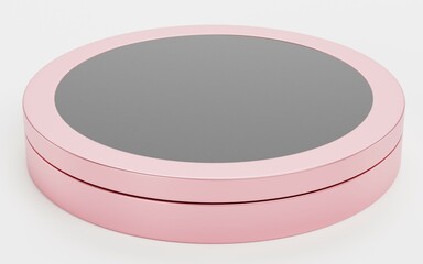 Realistic 3D Render of Makeup Powder