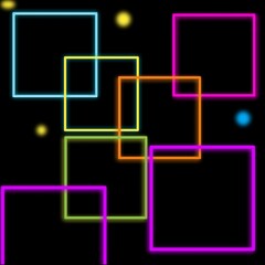 abstract background with squares neon
