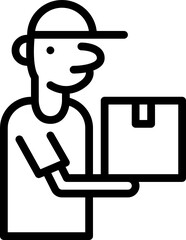 Delivery outline icon