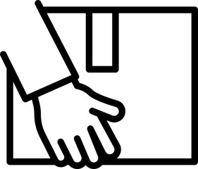 Delivery outline icon