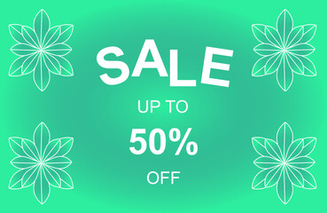 Big sale banner, up to 10%, 30% and 50% off. This weekend only, special offer