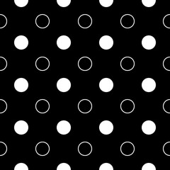 Circles pattern. Circular figures seamless ornament. Rings backdrop. Circle shapes background. Ring forms motif. Geometric wallpaper. Digital paper. Textile print, web design, abstract image