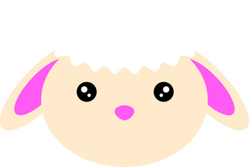 Cute sheep vector