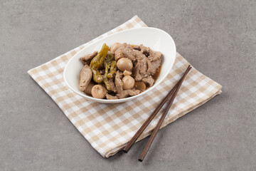 장조림, 메추리알, 메추리알장조림, 꽈리고추, 고추, 간장, 양념 ,야채, 채소, 한국음식, 한국문화, 음식