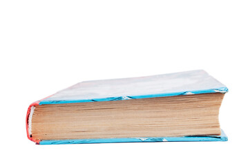 Book on white background is insulated