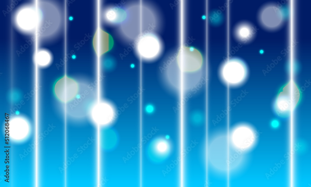 Poster abstract bokeh lights with soft light background illustration