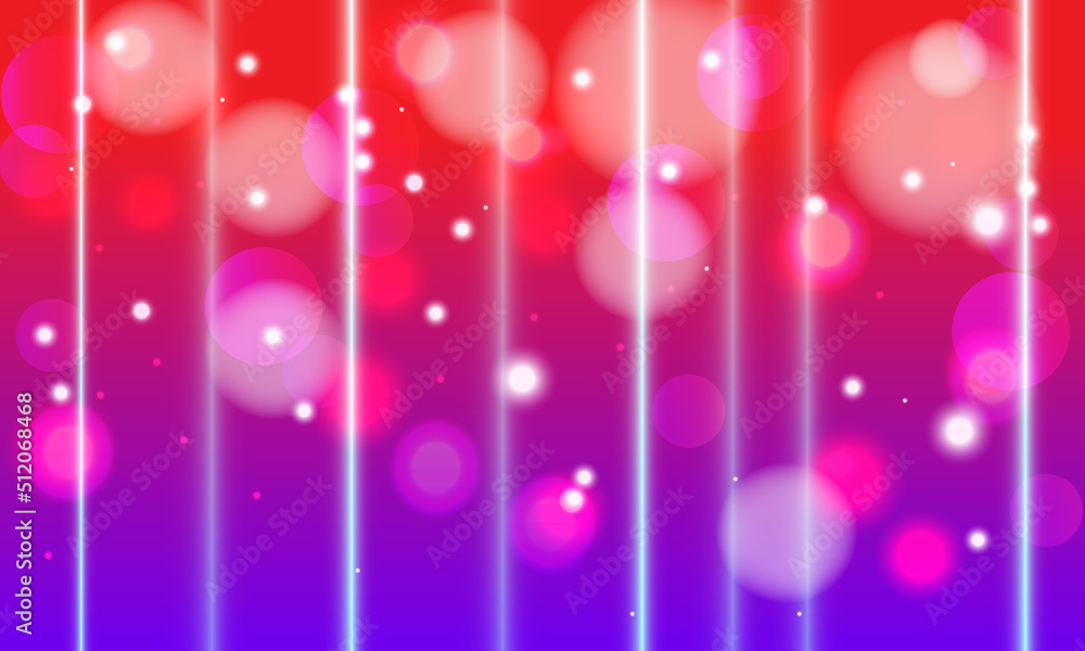 Poster abstract bokeh lights with soft light background illustration