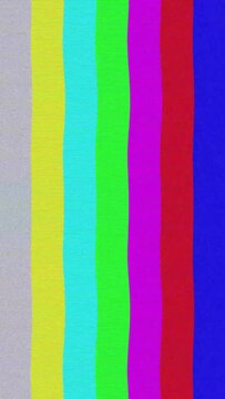 Vertical vintage VHS defects noise and artifacts effect. 4k glitch effect.