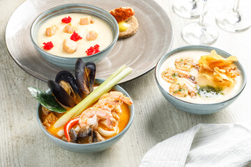 soup with seafood