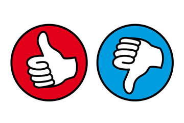 Positive hand graphic in vector quality.