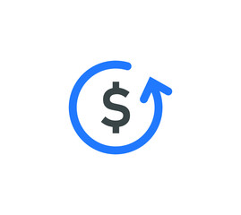 Fototapeta premium Change price icon. Clipart image isolated on white background