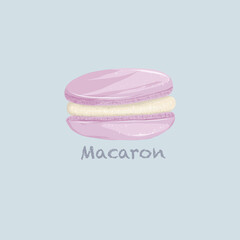 Lavender macaron