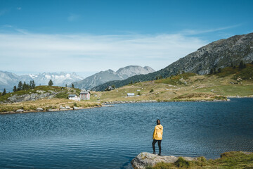 Fototapeta na wymiar Lago al passo del Sempione, Svizzera