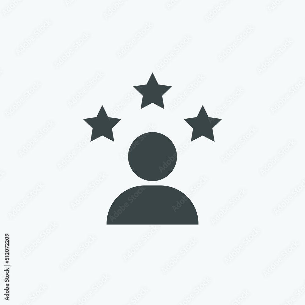 Poster user experience icon. user experience vector symbol. linear style sign for mobile concept and web de