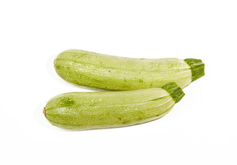 Vegetable marrow isolated on white background. Fresh organic courgette