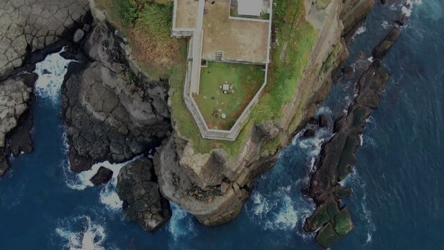 Aerial view on Bitoujiao Lighthouse, Taiwan