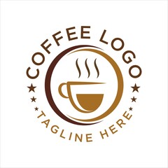 Cafe Logo Vector Design Template.