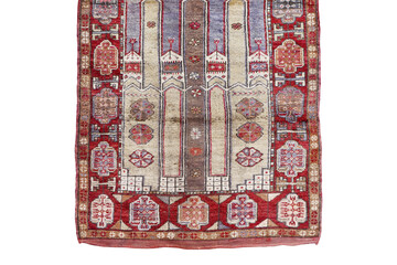 Hand woven antique Turkish carpet