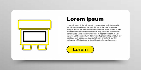 Line Fuse of electrical protection component icon isolated on white background. Melting breaking protective fuse. Colorful outline concept. Vector